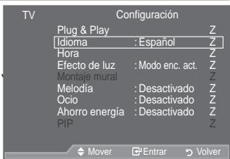 SAMSUNG LE52A559P4F - Elección del idioma - 1
