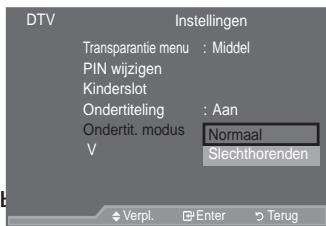 SAMSUNG LE52A559P4F - De ondertitelingsmodus instellen - 1
