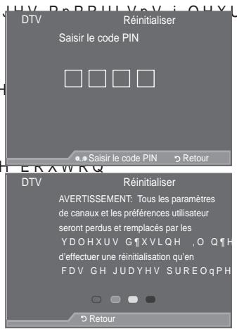 SAMSUNG LE52A559P4F - Réinitialisation - 1