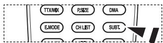 SAMSUNG LE52A559P4F - Setting the Subtitle - 2