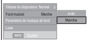 SAMSUNG LE52A559P4F - Utilisation du menu pendant un diaporama - 4
