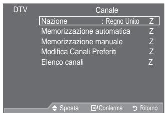 SAMSUNG LE52A559P4F - Aggiornamento automatico dell'elenco dei canali - 1