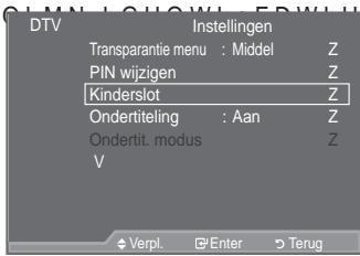 SAMSUNG LE52A559P4F - Het kinderslot instellen - 1