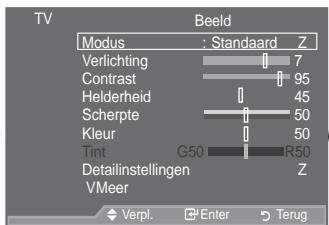 SAMSUNG LE52A559P4F - Weergave van de menu's - 1