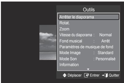 SAMSUNG LE52A568P3M - Lancer le diaporama (ou Arreter le diaporama) - 1