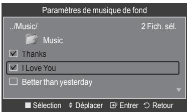SAMSUNG LE52A568P3M - Configuration du fond musical - 4
