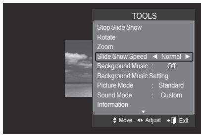 SAMSUNG LE52A568P3M - Slide Show Speed - 1
