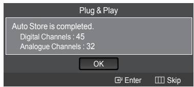 SAMSUNG LE52A568P3M - Plug & Play Feature - 4