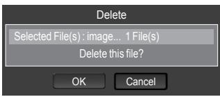 SAMSUNG LE52A568P3M - Deleting the Photo file - 2