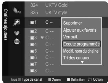 SAMSUNG LE52A568P3M - Réservation d'un programme (Ecoute programmée) - 2
