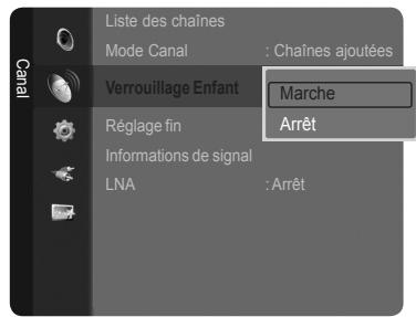 SAMSUNG LE52A568P3M - Activation du Verrouillage Enfant - 3