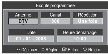 SAMSUNG LE52A568P3M - Réservation d'un programme (Ecoute programmée) - 3