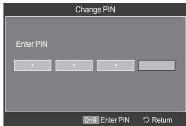 SAMSUNG LE52A568P3M - Setting Up Your Personal ID Number (PIN) - 2