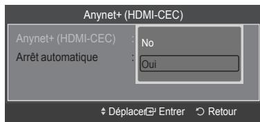 SAMSUNG LE52A568P3M - Extinction automatique d'un apparil Anynet+ lorsque le téléviseur est mis hors tension - 1