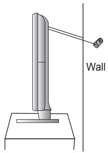 SAMSUNG LE52A568P3M - To avoid the TV from falling: - 3
