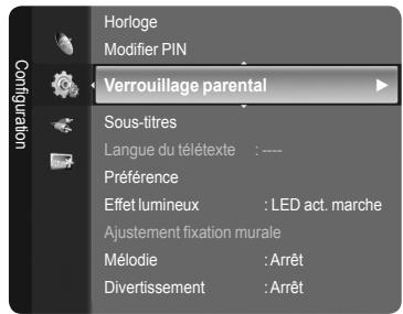 SAMSUNG LE52A568P3M - Réglage de votre numéro d'identification personnel (NIP) - 4