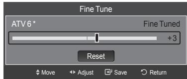 SAMSUNG LE52A568P3M - Fine Tuning Analogue Channels - 2