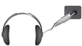 SAMSUNG LE52A568P3M - Branchement du casque (vendu séparément) - 1