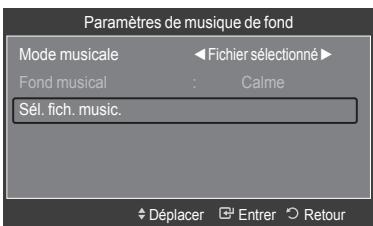 SAMSUNG LE52A568P3M - Configuration du fond musical - 3