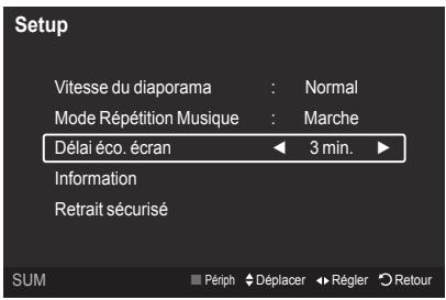 SAMSUNG LE52A568P3M - Délai éco. écran - 1