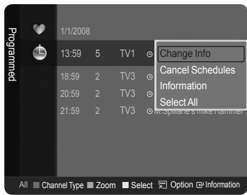 SAMSUNG LE52A568P3M - Programmed Option - 3