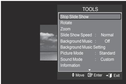 SAMSUNG LE52A568P3M - Start Slide Show (or Stop Slide Show) - 1