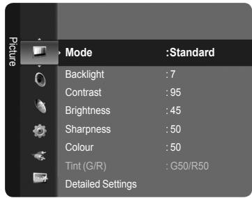 SAMSUNG LE52A568P3M - Activating Detailed Settings - 1