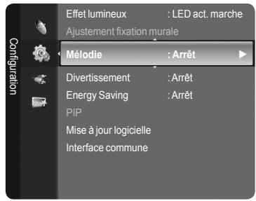 SAMSUNG LE52A568P3M - Réglage de l'effet lumineux (en fonction du modele) - 3