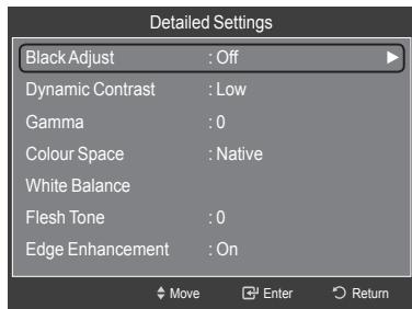 SAMSUNG LE52A568P3M - Activating Detailed Settings - 2