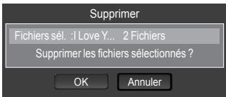 SAMSUNG LE52A568P3M - Suppression de plusieurs fichiers musicaux - 2