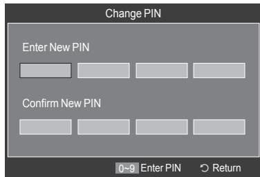 SAMSUNG LE52A568P3M - Setting Up Your Personal ID Number (PIN) - 3