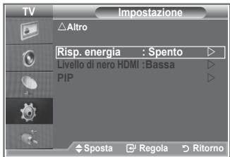 SAMSUNG LE52M87BD - Utilizzo della funzione Risp. energia - 1