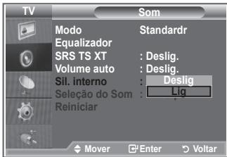 SAMSUNG LE52M87BD - Se quiser ouvir som em de colunas separadas, cancele o amplificador interno. - 2