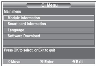 SAMSUNG LE52M87BD - Selecting the CI (Common Interface) Menu - 1