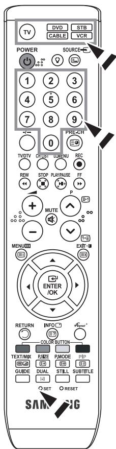 SAMSUNG LE52M87BD - Fernbedienung einrichten - 1