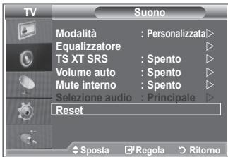 SAMSUNG LE52M87BD - Ripristino delle impostazioni audio predefinite - 1