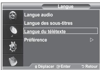 SAMSUNG LE52M87BD - Affiche les informations relatives à la langue pour le flux d'entrée. - 3