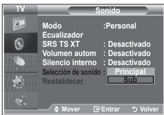 SAMSUNG LE52M87BD - Mientras está activada la función PIP se pueda escharcer el sonido de laImagen secundaria. - 2