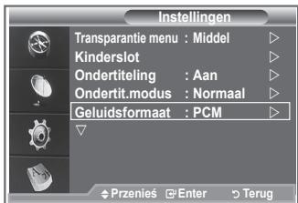 SAMSUNG LE52M87BD - Het geluidsformaat selecteren - 1