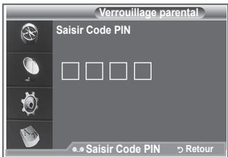 SAMSUNG LE52M87BD - Configuration du contrôle parental - 2