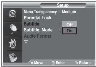 SAMSUNG LE52M87BD - Setting up the Parental Lock - 5