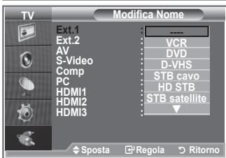 SAMSUNG LE52M87BD - Modifica dei nomi delle sorgenti di ingresso - 2