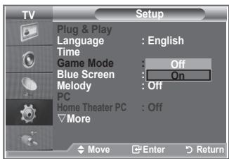 SAMSUNG LE52M87BD - Using Game Mode - 2