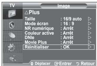SAMSUNG LE52M87BD - Réinitialisation des paramètres d'image à leur valeur par défaut. - 1