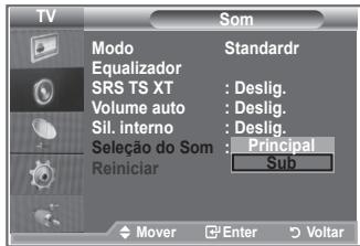 SAMSUNG LE52M87BD - Selección o modo de som - 2