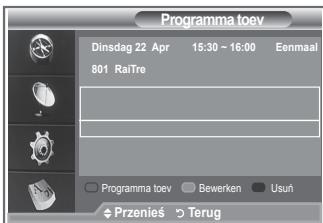 SAMSUNG LE52M87BD - De lijst met geplande programma's - 3