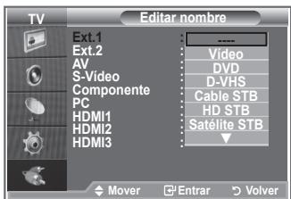 SAMSUNG LE52M87BD - Dé un nombre al disposativo conectado en las tiomas de entrada; de esta manière sera más fácil selectionar el disposativo de entrada. - 2