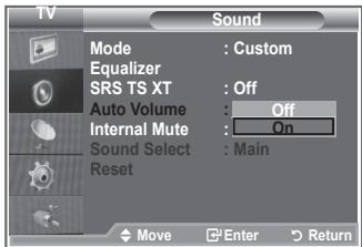 SAMSUNG LE52M87BD - Adjusting the Volume Automatically - 2