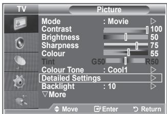 SAMSUNG LE52M87BD - You can set detailed picture settings. - 1