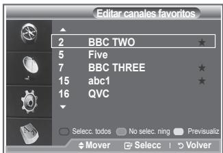 SAMSUNG LE52M87BD - Se peut usar esta funciona cuando uno o más canales favoritos se han seleccionado. - 6